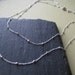 Custom listing for TIANA, Strand Necklace, double strand, long silver necklace