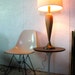 WEEKEND SALE Tall Sculptural Danish Modern Lamp Teak and Brass Table Danish Lamp attrib to Laurel Danish Modern Teak Lamp