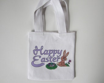 Easter - Favor Bags - Cotton Canvas Tote Bags - Mini Tote Bags - Gift ...