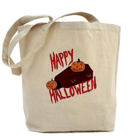 Halloween Tote - Cotton Canvas Tote Bag - Gift Bags
