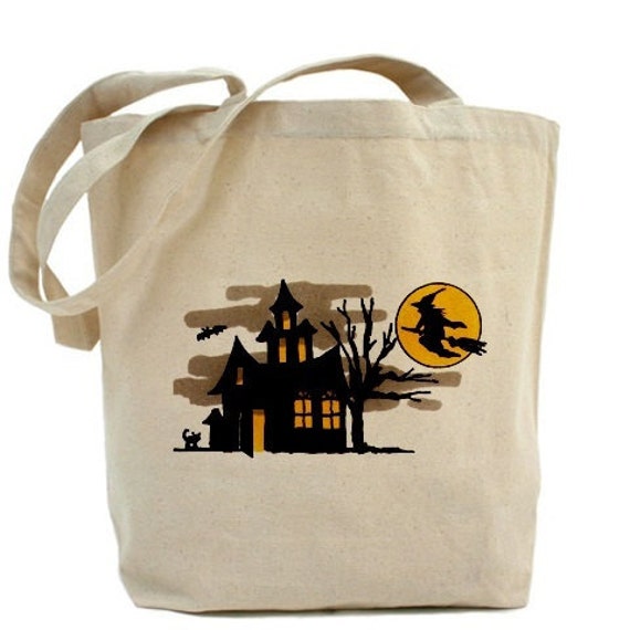 Halloween Tote Bag Cotton Canvas Tote Bag Gift Bag