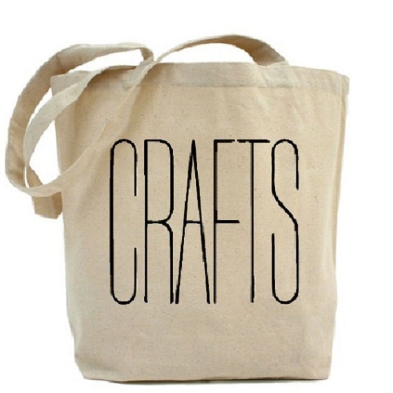 CRAFTS - Craft Tote - Cotton Canvas Tote Bag - Gift Bags