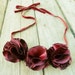 Carnation Fabric Flower Tutorial - Necklace Finished item HOW TO ebook - patterns - pdf DIY