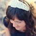 SALE - Silver Rhinestone and Beaded Headband - Bridal or Special Occasion
