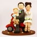 DEPOSIT - Vespa Motorbike Bicycle Custom Wedding Cake Topper