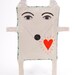 Air Dry Clay Cat, Mixed Media Animal, Hanging Ceramic Sculpture, Porcelain Art Object, Decoration, Skulptur, Kunst, Cat Lover Gift, Katze