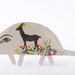 Mixed Media Clay Mouse and Deer Animal Art Object Wall Decor - The Journey
