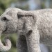 Needle Felted Elephant Sculpture