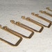 Solid Brass "Swing" Rectangular Drop/Connector (10) Retro, Deco