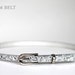 LAST IN STOCK Toddler Girl's Belt- Silver Glitter 12-24 months