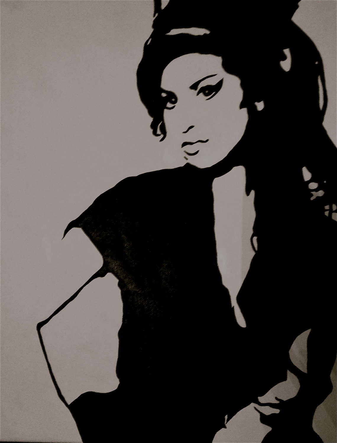 Painting Amy WInehouse 16x 20 Canvas