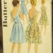 1960s Butterick 3134 Scoop Back Summer Dress Pattern Bust 38