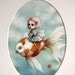LAST ONE - Abbi and the Goldfish - Limited edition signed and numbered 5x7 Fine Art Print by Mab Graves