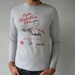 Novelty T-Shirt 80's Vintage Long Sleeve