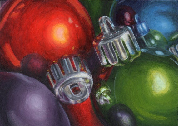 christmas art small acrylic painting still life painting of christmas art small acrylic painting still life painting of