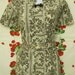 Vintage 1950's Brown Cotton Floral Housewife Dress