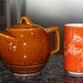 McCoy teapot in caramel Very nice Tea Time So Vintage Full Cup of Tea