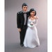 SALE - cake topper - bride and groom