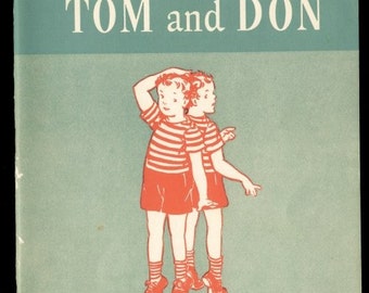1947 THE TWINS Tom and Don - early reader - Easy Growth in Reading - Winston Pre-primer
