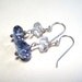 Mystic Topaz Earrings Blue Topaz White Topaz Dangle Earrings Handmade in Sterling Silver