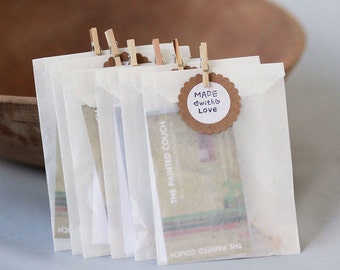 3 1/4 x 4 5/8 Glassine Bags set of 400 || Wedding Favor Bags, Treat Bags, Business Card Envelopes