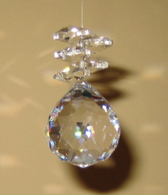 Crystal Ball 30mm with 5 Octagon Crystals