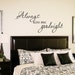 Always Kiss Me Goodnight Vinyl Wall Quote Decal FREE SHIPPING