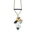 Geometric Leather Necklace Metallic Triangle Mini Kaleidoscope