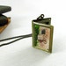 Juliet's Balcony -- Shakespeare Hand Painted Brass Book Locket, Italy Art Necklace