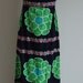 Vintage Design Thai Black Floral Hostess Lounge Wear Dress