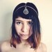 The Peacock- Jeweled Head Chain Piece