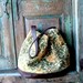 SALE!! Handmade Brown Leather and Vintage Inspired Floral Hobo
