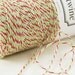 Bakers Twine 240 yard spool - CHRISTMAS Red, Green & White Bakers Twine String for crafting, gift wrapping, packaging