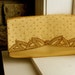 Gold Satin Beaded Clutch / Vintage / Beautiful / Ornate