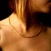 Unique Chain Necklace vintage gold tone