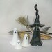 Halloween Witch and Ghost Set - Ready to Ship - Handmade on the Potters Wheel