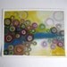 Original Oil on Paper painting Orbital - 12