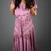 SALE vintage 1970s seventies hippie pink floral dress for free spirit