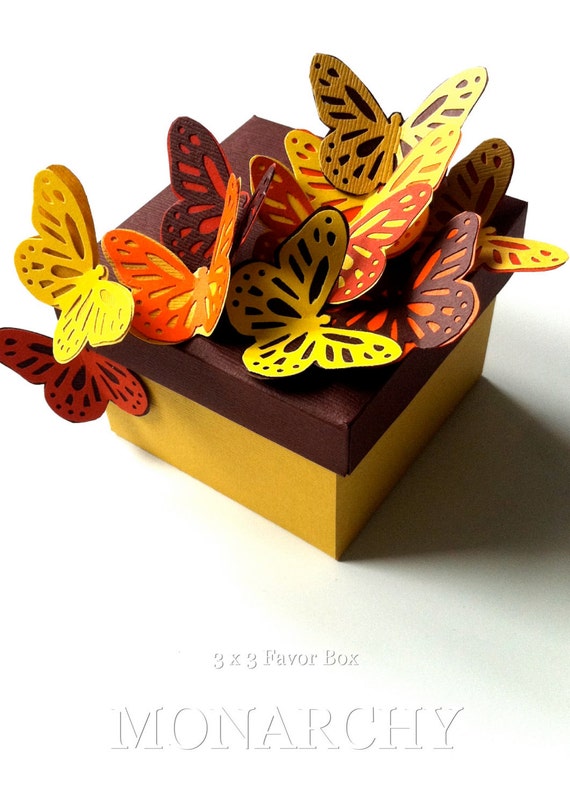 Items similar to Butterfly Favor Box on Etsy