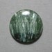 cabochon green SERAPHINITE round 28mm disc designer cab
