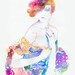 Original Painting, Original watercolor, Fashion Illustration, Twenties fashion, Fashion Wall Art, Fashion Art,