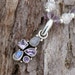 Moonstone Necklace, Amethyst Necklace, Sterling Silver Necklace, Lavender Purple Necklace, Natural Stone