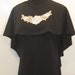 Vintage Disco Dress / Gown with Caplet