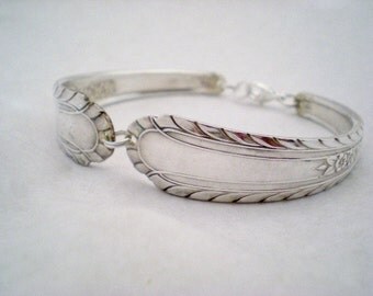 Spoon Bracelet Vintage Silverware Jewelry Silver Bracelet - WENTWORTH 1938