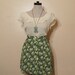 90s Grunge Floral Skirt Small Medium SALE THE GAP High Waist Vintage Green