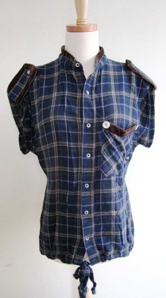 upcycled button up shirt