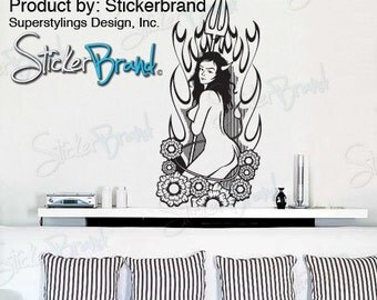 Vinyl Wall Decal Sticker Devil Girl Model 21x48