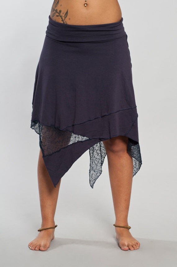 Gypsy Patch Cotton Jersey Skirt by LunaDesignn on Etsy
