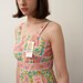 size XS floral pink sundress NOS vintage