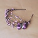 love birds headband (purple) // woodland collection